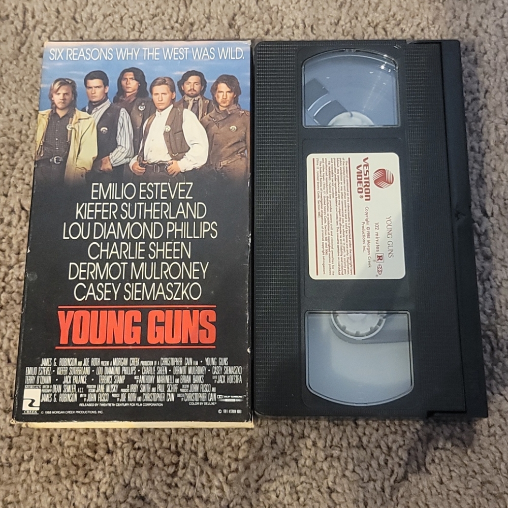 Vintage 1988 Young Guns VHS